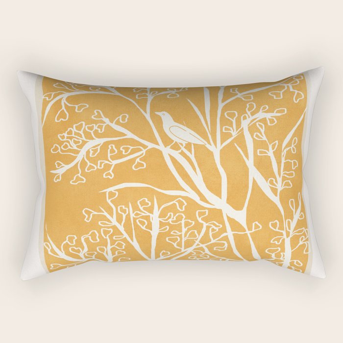 Birds on Branches 03 Rectangular Pillow Gallery Image 1