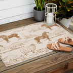 Clydesdale Horses in The Scottish Landscape  Outdoor Rug Gallery Image 2