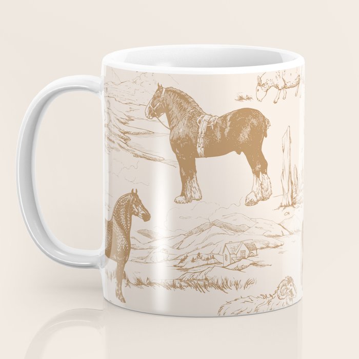 Clydesdale Horses in The Scottish Landscape  Coffee Mug Gallery Image 3