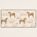Clydesdale Horses in The Scottish Landscape  Desk Mat Gallery Image 3