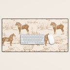 Clydesdale Horses in The Scottish Landscape  Desk Mat Gallery Image 1