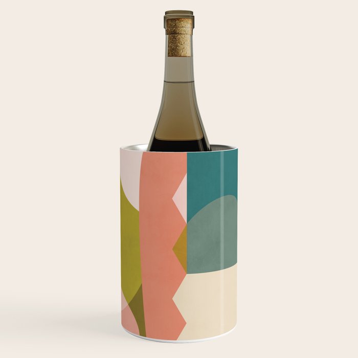 shapes geometry art mid century Wine Chiller Gallery Image 3
