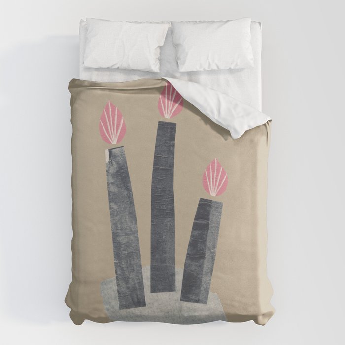 Small Collage: Candles Duvet Cover Gallery Image 1