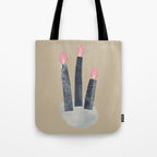 Small Collage: Candles Tote Bag Gallery Image 1