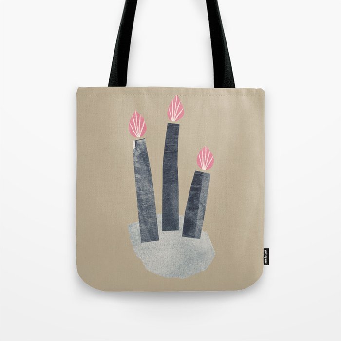 Small Collage: Candles Tote Bag Gallery Image 1