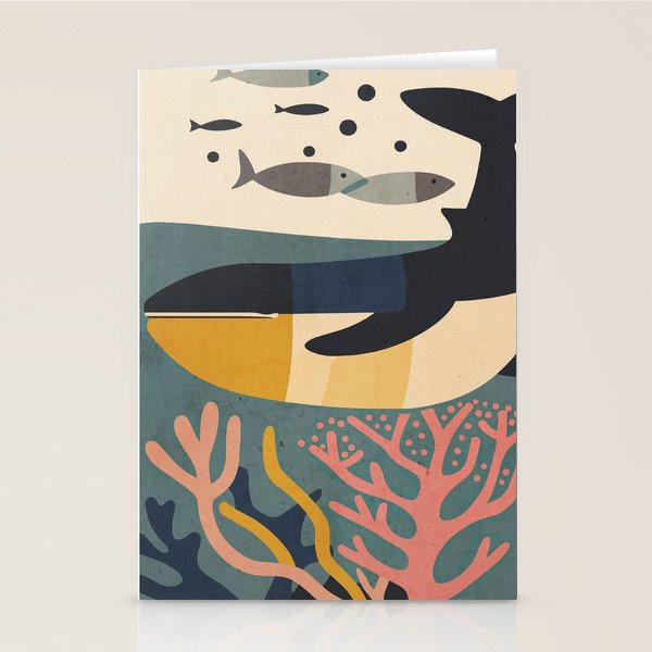 Drifting Whale Stationery Card Gallery Image 2