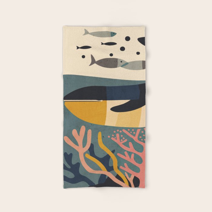 Drifting Whale Bath Towel Gallery Image 2