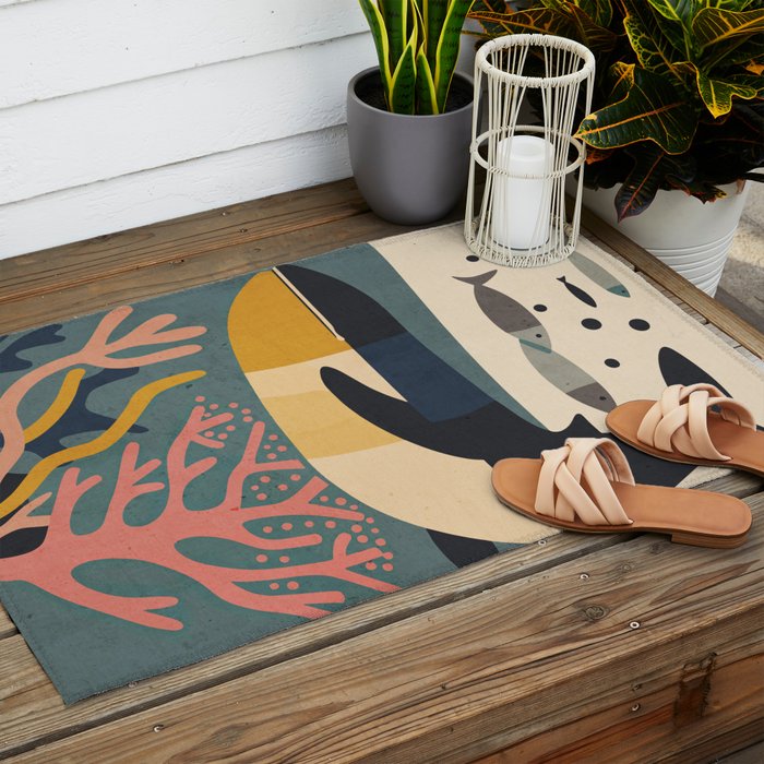 Drifting Whale Outdoor Rug Gallery Image 2