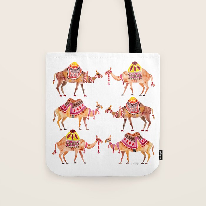 Camel Train Tote Bag Gallery Image 1