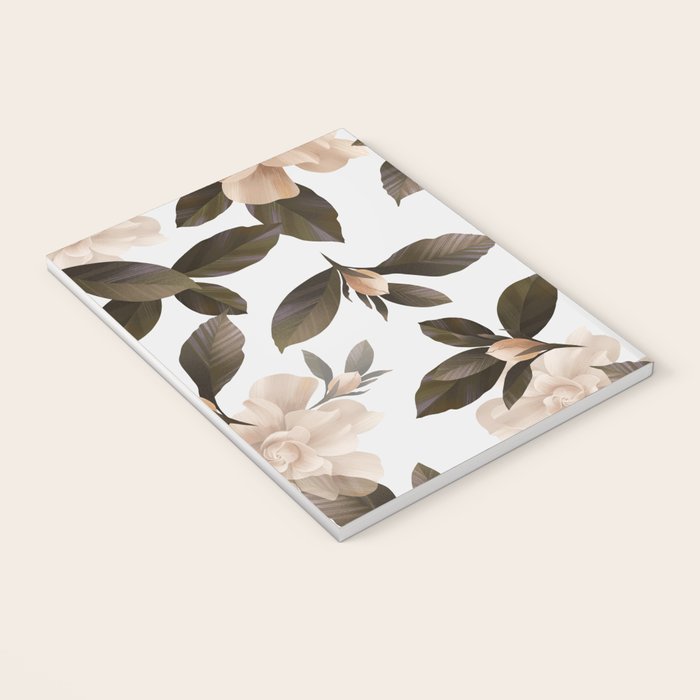 seamless pattern with graphic lush flowers Notebook Gallery Image 3