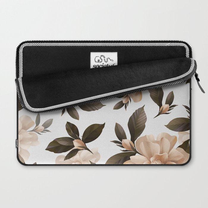 seamless pattern with graphic lush flowers Laptop Sleeve Gallery Image 2