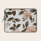 seamless pattern with graphic lush flowers Laptop Sleeve Gallery Image 1