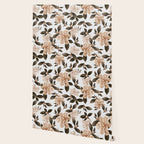 seamless pattern with graphic lush flowers Wallpaper Gallery Image 2