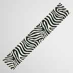 Abstract black and white stripe line pattern Table Runner Gallery Image 3