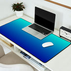 Turquoise Ultramarine Blue Gradient Desk Mat Gallery Image 2