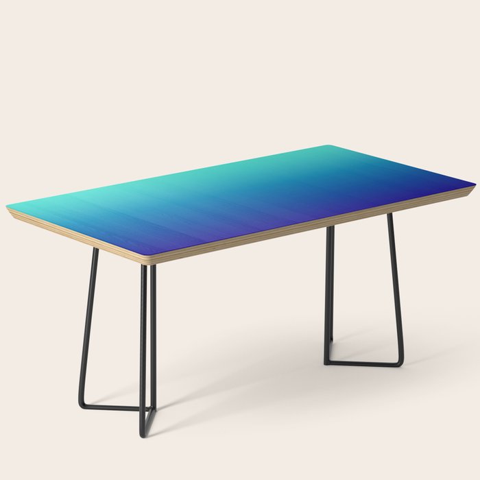 Turquoise Ultramarine Blue Gradient Coffee Table Gallery Image 1