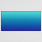 Turquoise Ultramarine Blue Gradient Desk Mat Gallery Image 3