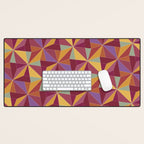 Kaleidoscope Tile Pattern X Vibrant Tropical Desk Mat Gallery Image 1
