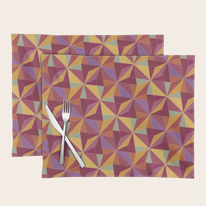Kaleidoscope Tile Pattern X Vibrant Tropical Placemat Gallery Image 1