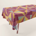 Kaleidoscope Tile Pattern X Vibrant Tropical Tablecloth Gallery Image 1