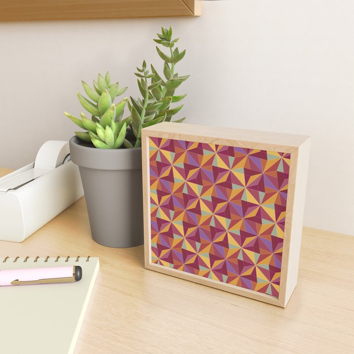 Kaleidoscope Tile Pattern X Vibrant Tropical Mini Art Print Gallery Image 2