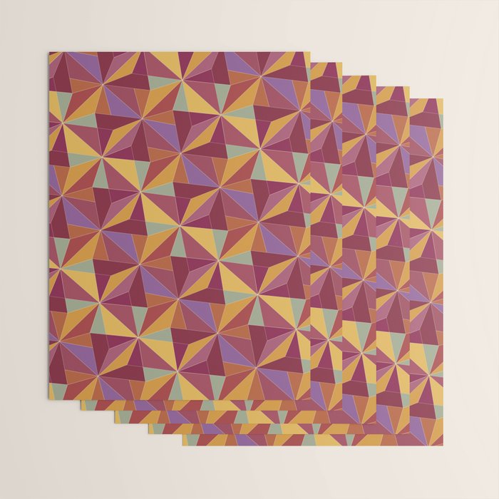 Kaleidoscope Tile Pattern X Vibrant Tropical Wrapping Paper Gallery Image 3