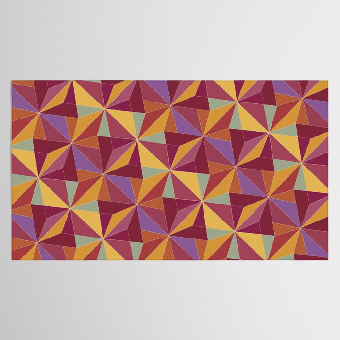 Kaleidoscope Tile Pattern X Vibrant Tropical Tablecloth Gallery Image 2