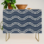 Wavy path of bones - navy blue Credenza Gallery Image 1