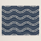 Wavy path of bones - navy blue Jigsaw Puzzle Gallery Image 1