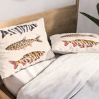 FISH PRINTS Pillow Sham Gallery Image 2