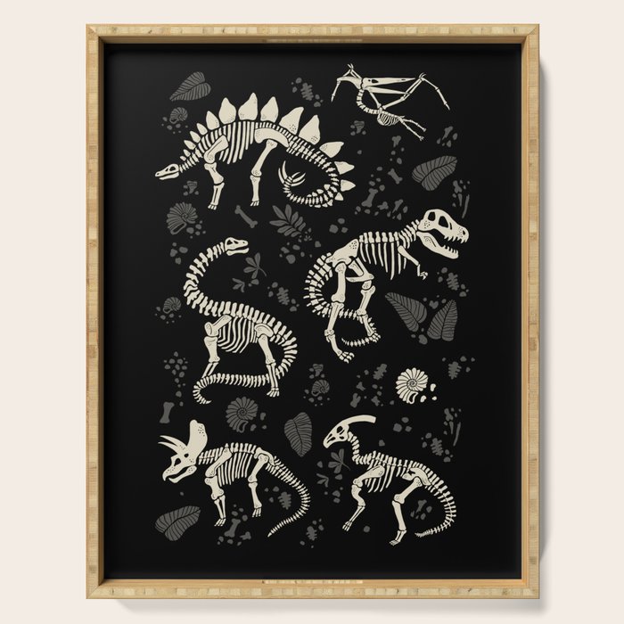 Excavated Dinosaur Fossils Serving Tray Gallery Image 1