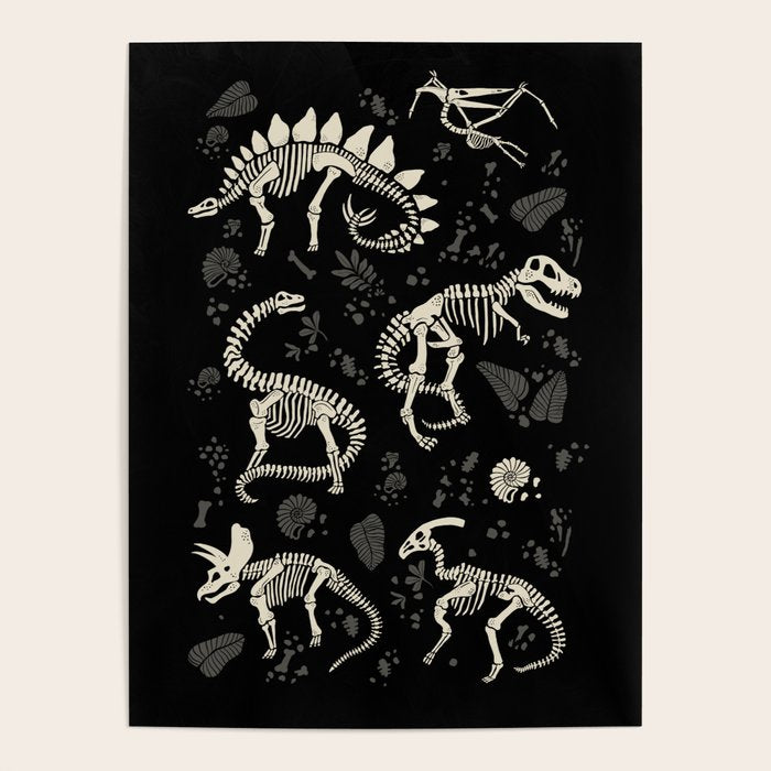 Excavated Dinosaur Fossils Poster Gallery Image 1