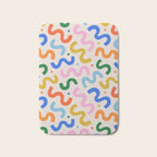 Fun colorful abstract organic shape art pattern Bath Mat Gallery Image 1