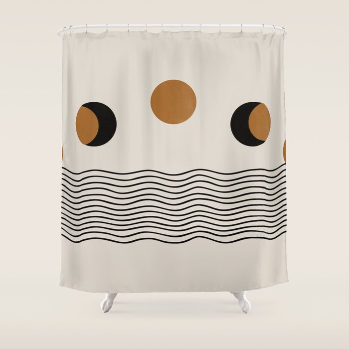 Moon Phases Shower Curtain Gallery Image 1