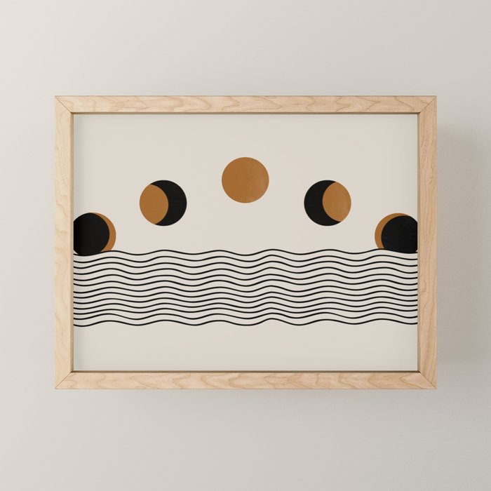 Moon Phases Mini Art Print Gallery Image 1