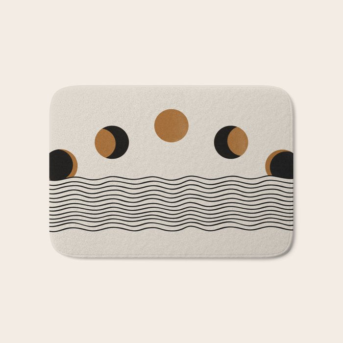 Moon Phases Bath Mat Gallery Image 1