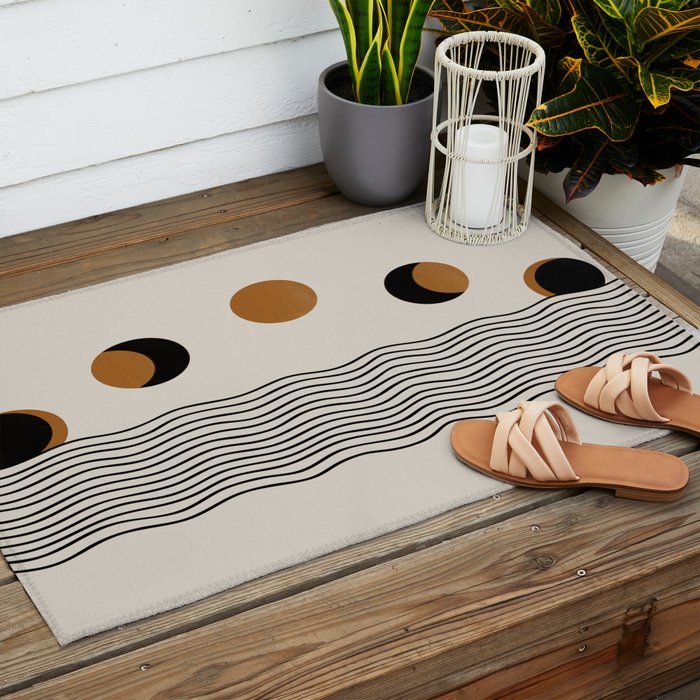 Moon Phases Outdoor Rug Gallery Image 2