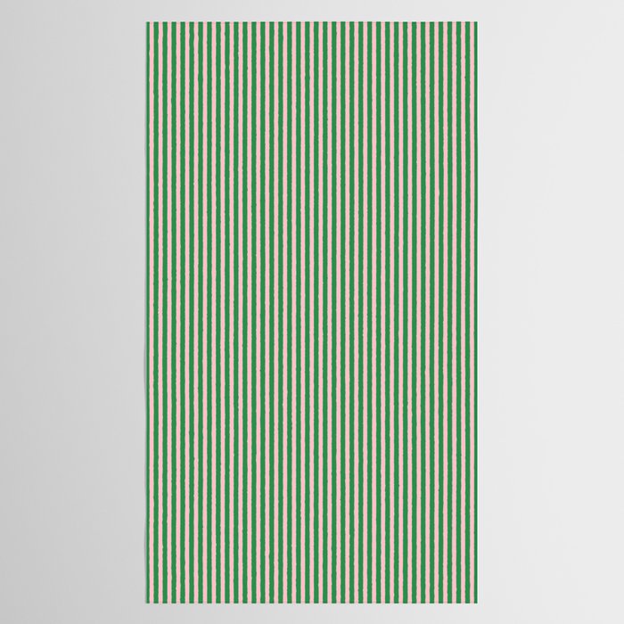 Narrow Stripes Green and Pink Vertical Pattern Tablecloth Gallery Image 2