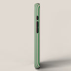 Narrow Stripes Green and Pink Vertical Pattern iPhone Case Gallery Image 2