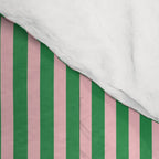 Narrow Stripes Green and Pink Vertical Pattern Comforter Gallery Image 4