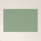 Narrow Stripes Green and Pink Vertical Pattern Welcome Mat Gallery Image 1