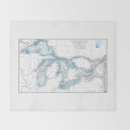 The Great Lakes Throw Blanket Gallery Image 2