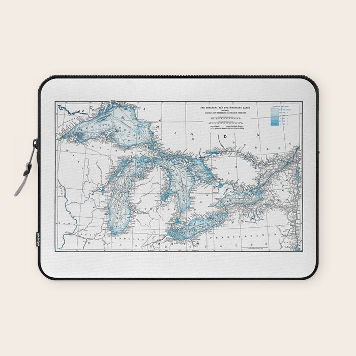 The Great Lakes Laptop Sleeve Gallery Image 1