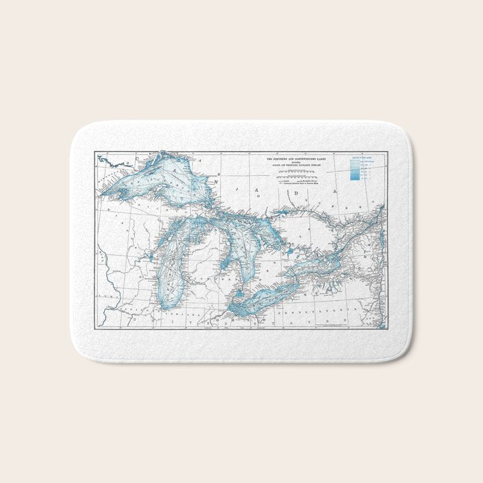 The Great Lakes Bath Mat Gallery Image 1