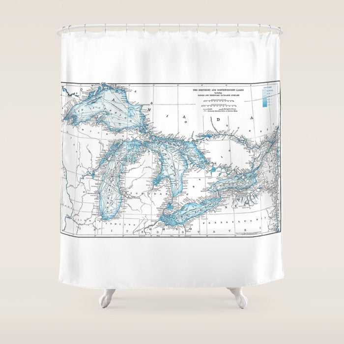 The Great Lakes Shower Curtain Gallery Image 1