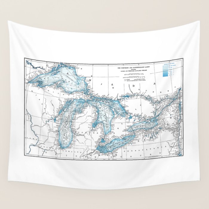 The Great Lakes Wall Tapestry Gallery Image 1