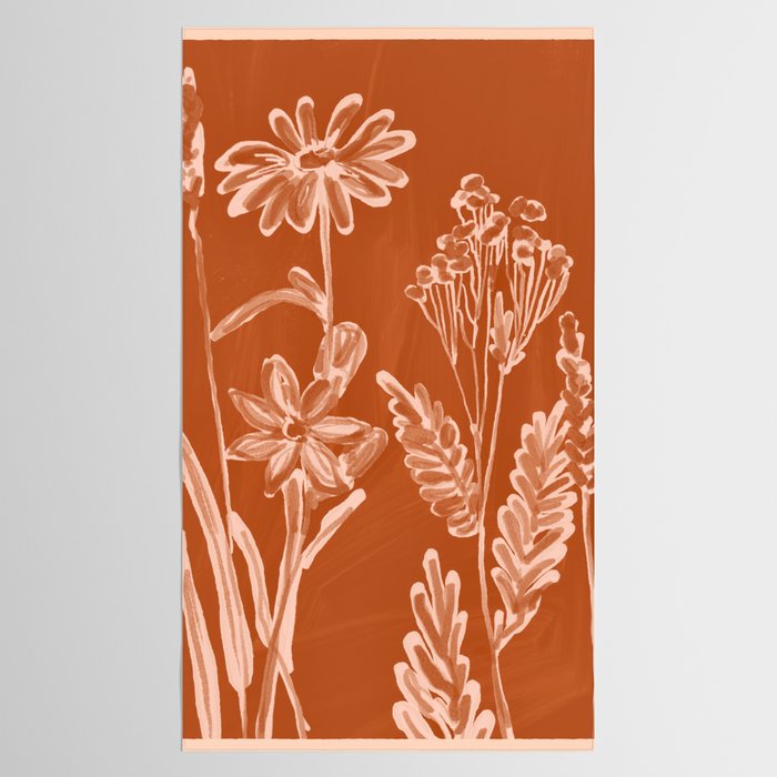 Minimalist wildflowers 2 Tablecloth Gallery Image 2