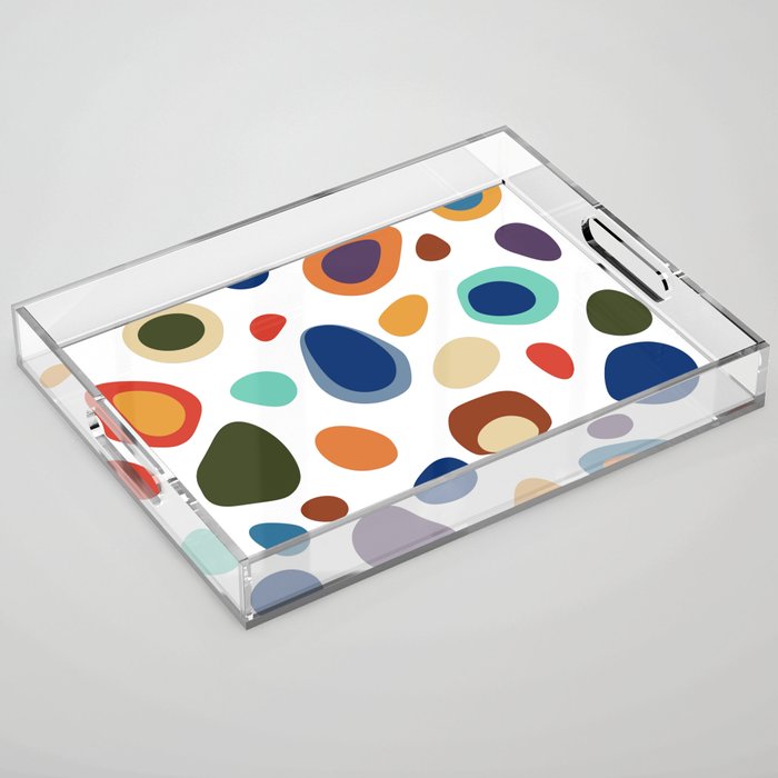 Terrazzo Abstract Pattern Acrylic Tray Gallery Image 1