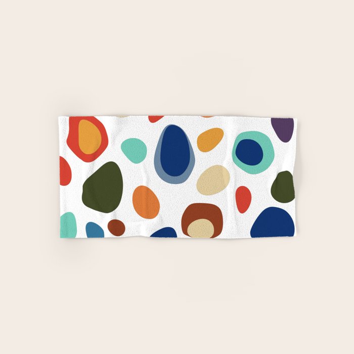Terrazzo Abstract Pattern Bath Towel Gallery Image 1
