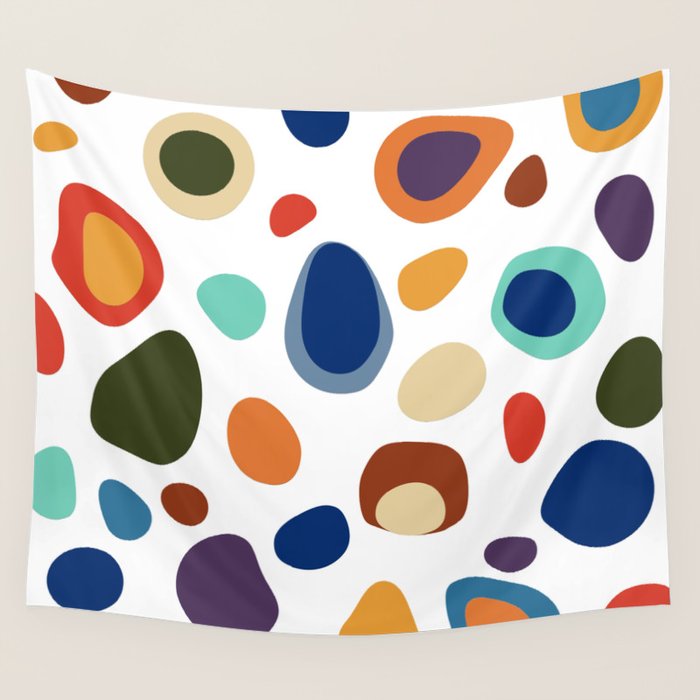 Terrazzo Abstract Pattern Wall Tapestry Gallery Image 4
